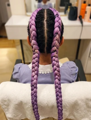 Two Purple Braids